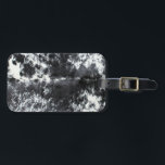 Black and White Cowhide vintage Print Luggage Tag<br><div class="desc">Faux Fur,  Cowhide and Leather–Fabrics patterned after animal skin or fur. Print only!</div>