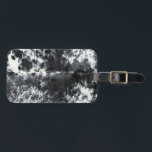 Black and White Cowhide vintage Print Luggage Tag<br><div class="desc">Faux Fur,  Cowhide and Leather–Fabrics patterned after animal skin or fur. Print only!</div>