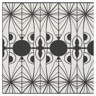 Black and White Creative Pattern Fabric