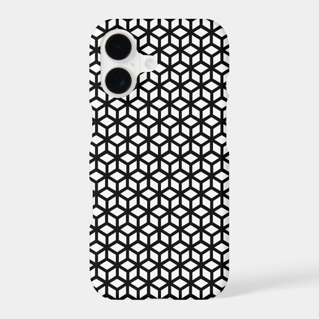 Black And White Cube Pattern (Back)