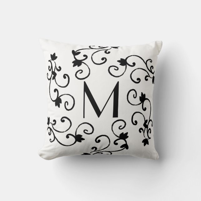 Black and white cushion (Front)