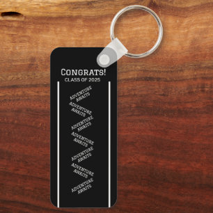 Black and White Custom Keychain