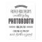 Black and White Custom Wedding Photo Booth Sign