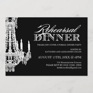 Black and White Customisable Party Invitations