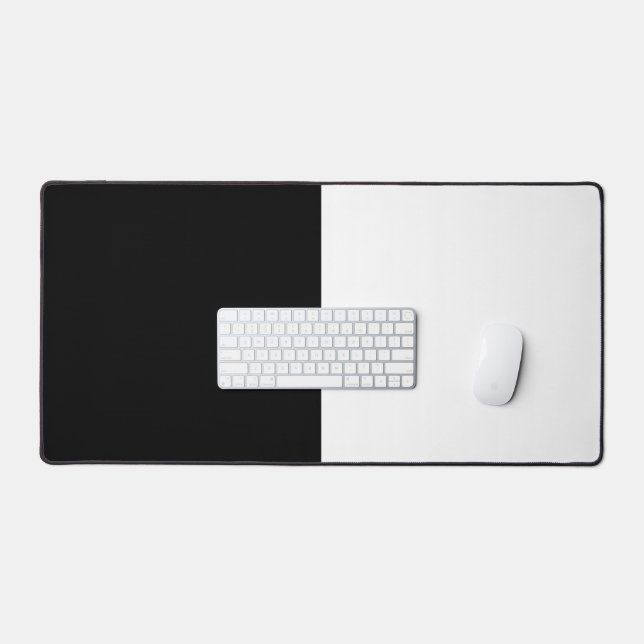 Black and White CUSTOMIZABLE Desk Mat (Keyboard & Mouse)