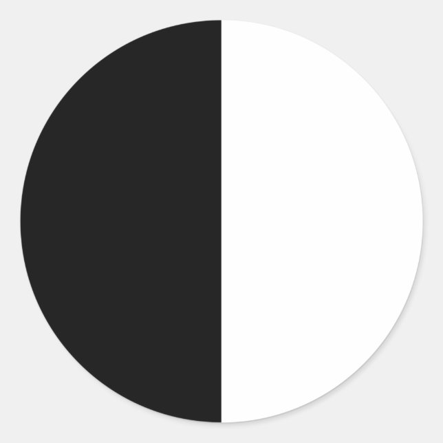 Black and White CUSTOMIZABLE Stickers (Front)