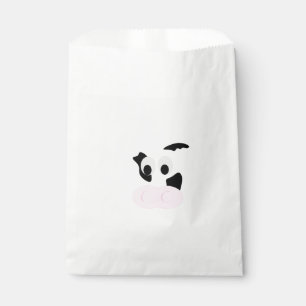 Black and White Dairy Cow or Bovine's face Favour Bag
