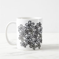 Black And White Daisies pattern