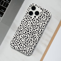 Black and White Dalmatian Dog Abstract Pattern