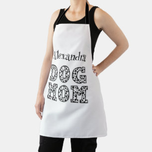 Black and White Dalmatian Dog Mum Apron