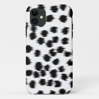 Black and White Dalmatian Print Pattern.
