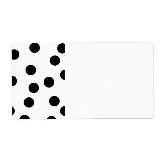 Black and White Dalmatian Spot Pattern.