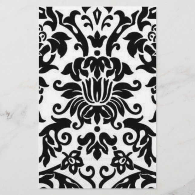 Black and White Damask (Front)