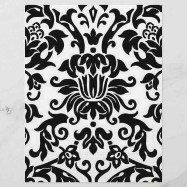 Black and White Damask (Front)