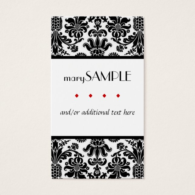 Black and White Damask (Front)