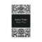 Black and White Damask Business Card