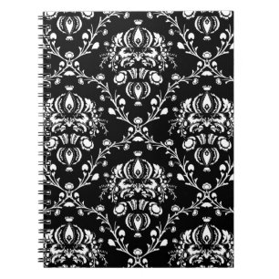 Black and White Damask Notebook