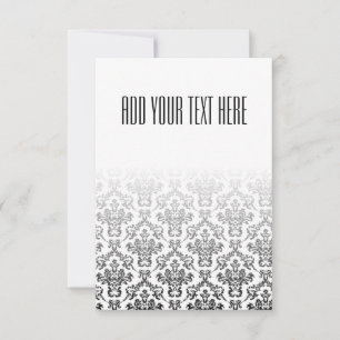 Black and White Damask Pattern