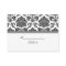 Black and White Damask Wedding Place Cards