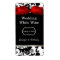 Black and White Damask Wedding Wine Labels