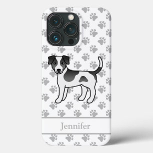 Black And White Danish-Swedish Farmdog & Name iPhone 13 Pro Case