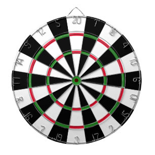 Black and White Dartboard