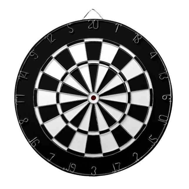 black and white dartboard (Front)