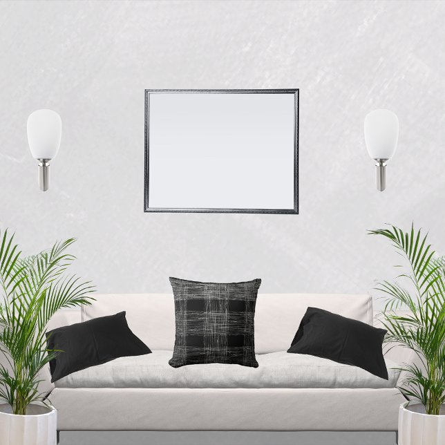 Black and White Decorative Fall Design Cushion (Creator Uploaded)