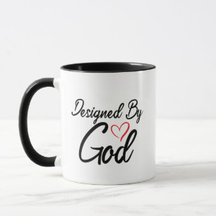 Black and White Designed By God Mug