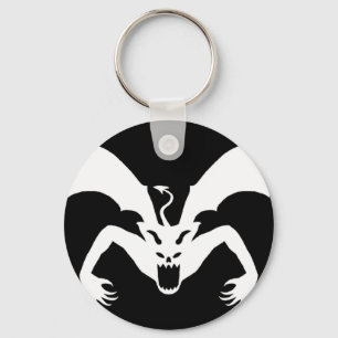Black And White Devil Key Ring
