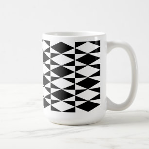 Black And White Diamond Coffee Mug