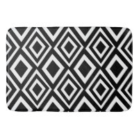 Black and White Diamond Geometric Pattern