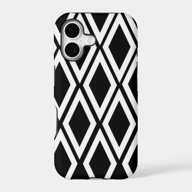 Black and White Diamond Pattern (Back)
