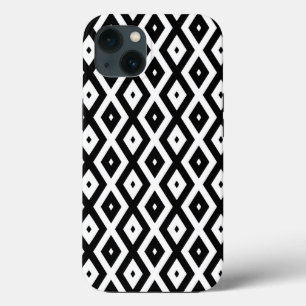 Black and white diamond pattern Case-Mate iPhone c iPhone 13 Case