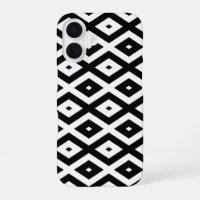 Black and white diamond pattern
