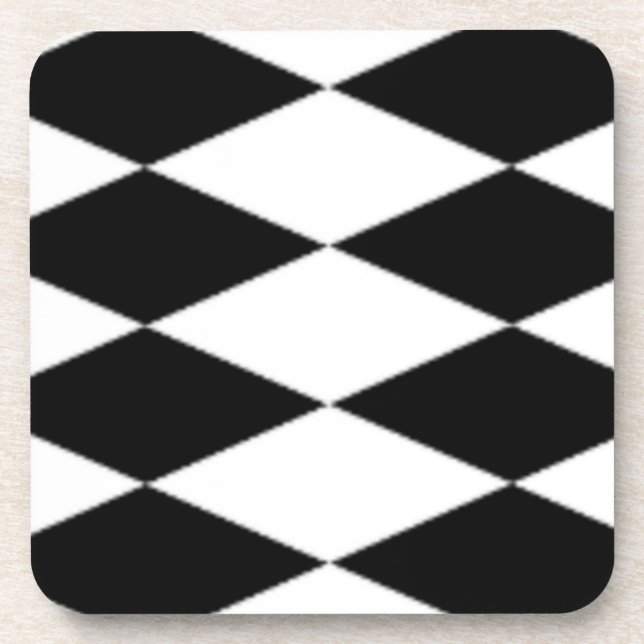 BLACK AND WHITE DIAMONDS COASTER (Front)