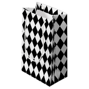 Black And White Diamonds Design Small Gift Bag