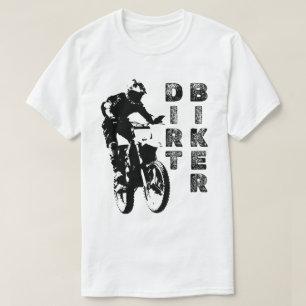 Black and White Dirt Biker T-Shirt