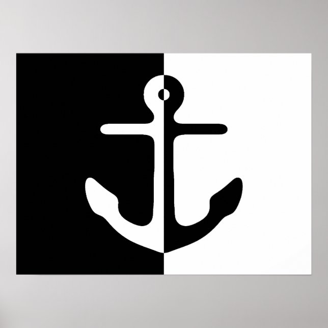 Black And White Divide Anchor Poster (Front)