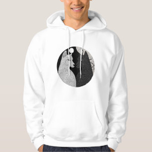 Black and white dogs hoodie