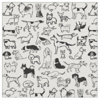 Black and White Dogs Pattern | Cute Canine Lover's
