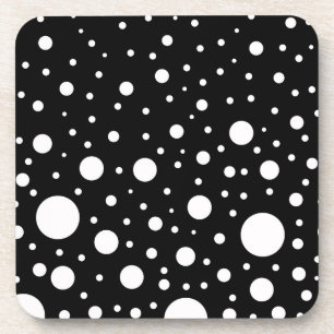 Black and White Dots Coaster