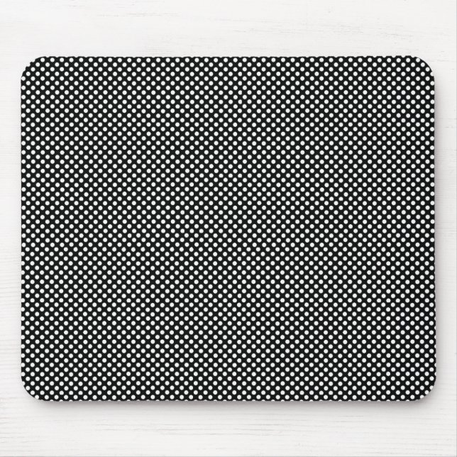 Black and white dots mouse pad (Front)