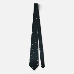 Black and White Dots Tie