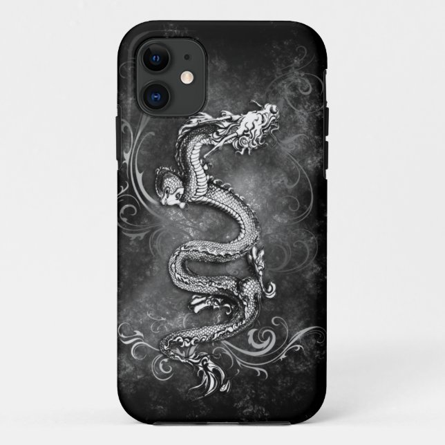 black and white dragon case (Back)