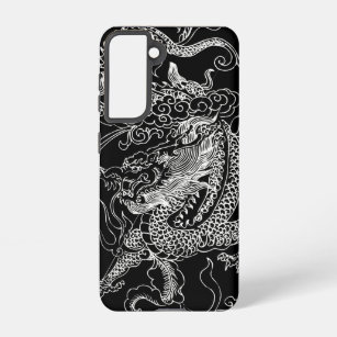 Black and White Dragon Samsung Galaxy Case