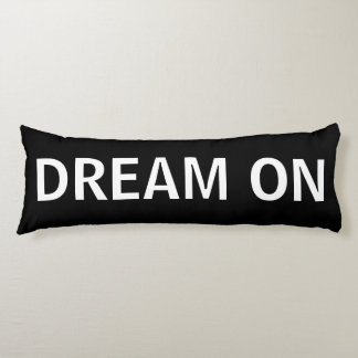 Black and White Dream On Body Pillow