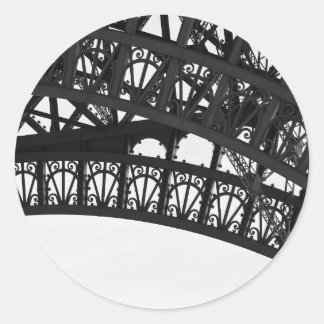 Black and White Eiffel Tower Arch Sticker