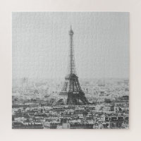 Black and White Eiffel Tower Paris Photography