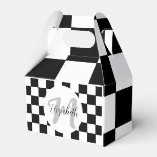 Black and White Elegant Aesthetic Favour Box